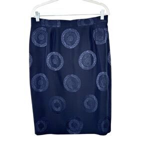 Louis Feraud silk skirt with oriental medallion pattern